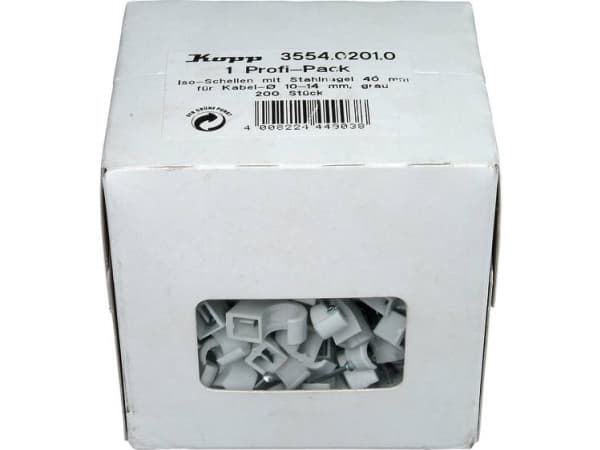 Kopp 355402010 Klipsit 355402010 Grå 200 kpl