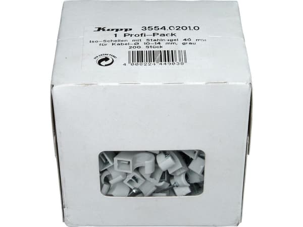 Kopp 355402010 Klipsit 355402010 Grå 200 kpl
