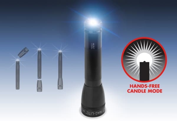 Maglite ML25LT, Käsikokoinen taskulamppu, Musta, Alumiini, Rotaatio, 1 m, IPX4