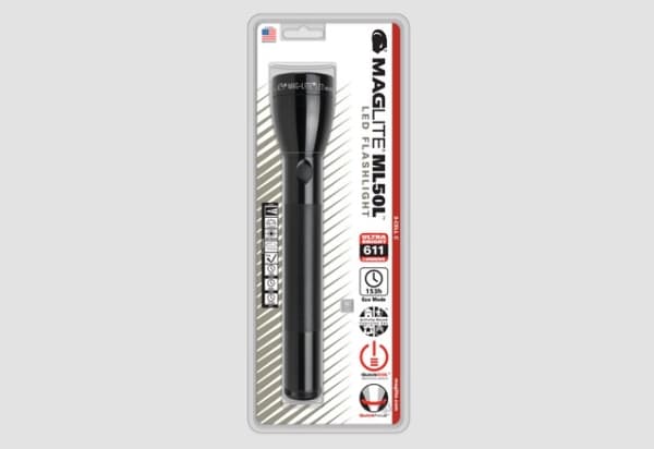 Maglite ML50L, Käsikokoinen taskulamppu, Musta, 1 m, IPX4, LED, 611 lm