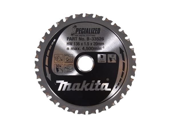 Makita B-33526, Metall, 13,6 cm, 2 cm, 4500 RPM, Makita, 1 styck