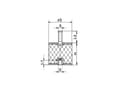 Pikkukuva 1 / 3: Netter Vibration NRE 25/30 Kovuus 43°sh Jousi (max) 3,9 mm Maksimi staattinen kuormitus 20 kg