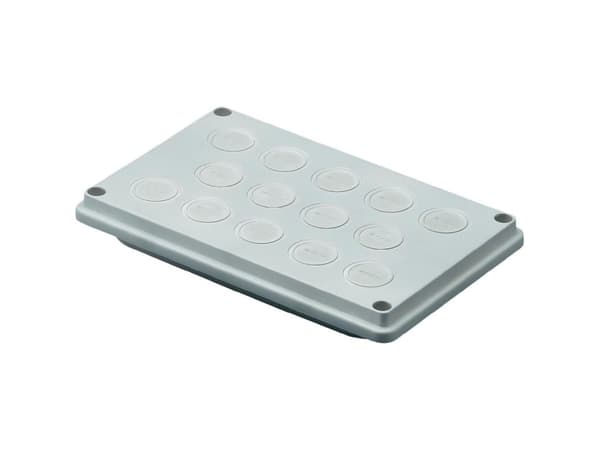 Rittal SV 9665780 Kabelgennemføringsplade Isoleringsstof Grå (RAL 7032) 1 stk