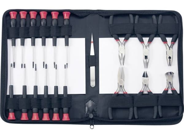 Basetech 814583 Verktygssats för elektriker I väska med 19 delar