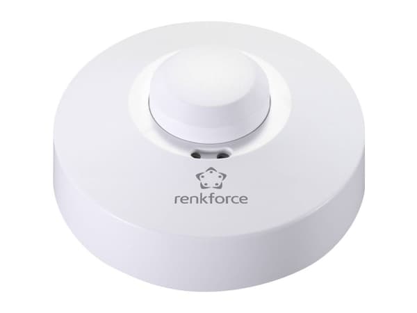Renkforce Katto, pinta-asennettava HF-liikeilmaisin 1362921 360 ° rele Valkoinen IP20 (1362921)