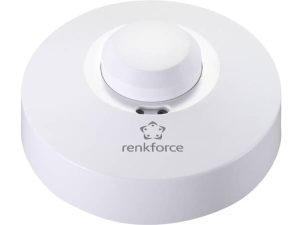 Renkforce Katto, pinta-asennettava HF-liikeilmaisin 1362921 360 ° rele Valkoinen IP20 (1362921)
