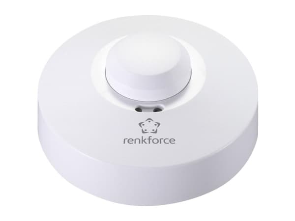 Renkforce Katto, pinta-asennettava HF-liikeilmaisin 1362921 360 ° rele Valkoinen IP20 (1362921)