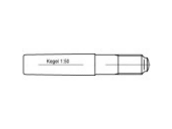 TOOLCRAFT 106169 Keglesøm (Ø x L) 8 mm x 65 mm Stål 100 stk