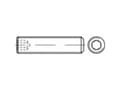 Miniatyrbild 3 av 4: TOOLCRAFT 117719 Pinolskrue M12 30 mm Stål 100 stk