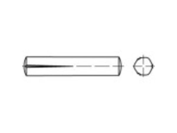 TOOLCRAFT 136075 Naulakot (Ø x L) 3 mm x 30 mm Teräs 100 kpl