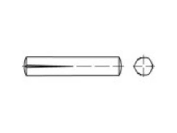 TOOLCRAFT 136180 Paskærvsøm (Ø x L) 12 mm x 45 mm Stål 25 stk