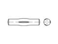 Miniatyrbilde 2 av 4: TOOLCRAFT 136475 Rillet kærvsøm (Ø x L) 6 mm x 50 mm Stål 100 stk