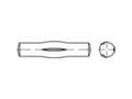 Miniatyrbild 3 av 3: TOOLCRAFT 136483 Spik med räfflad tandning (Ø x L) 8 mm x 40 mm Stål 100 st
