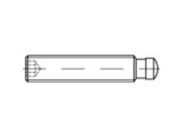 TOOLCRAFT 138189 Pinolskrue M6 50 mm Stål Bruneret 10 stk