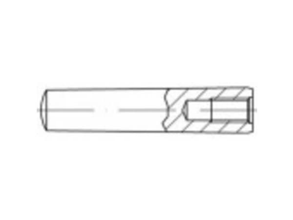 TOOLCRAFT 144709 Keglesøm (Ø x L) 8 mm x 45 mm Stål 10 stk