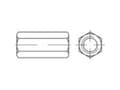 Miniatyrbilde 3 av 3: TOOLCRAFT 156978 Forbindelsesmuffe M30 90 mm Stål Galvaniseret 5 stk