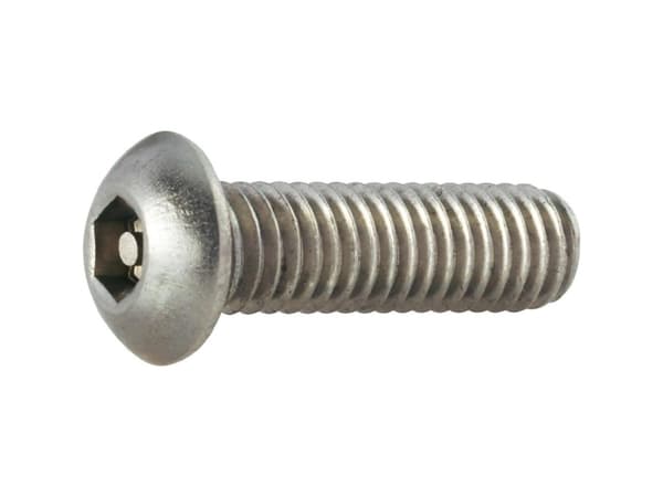 Toolcraft 886968, Ruuvi, Ruostumaton teräs, M5, Pyöreä pää, Hopea, 2 cm