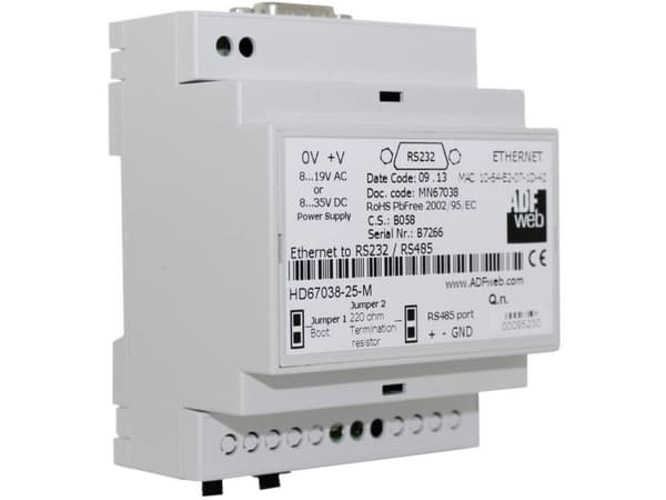 Wachendorff HD6703825M HD6703825M Ethernet-converter RS-232, RS-485, Ethernet 24 V/DC 1 stk