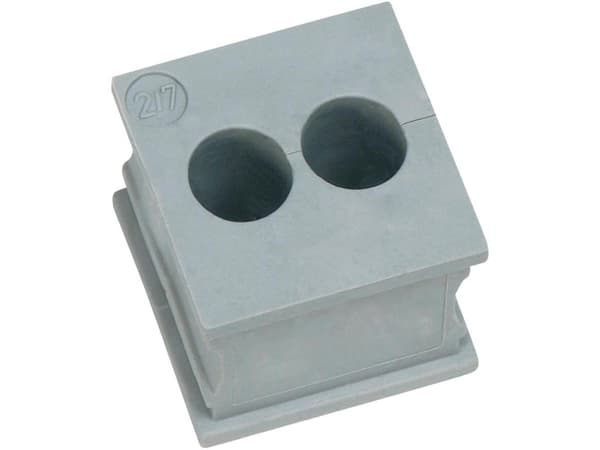 Icotek KT 2/7 Kabelgennemføring slidset Klemme-diameter (max.) 7 mm Elastomer Grå 1 stk