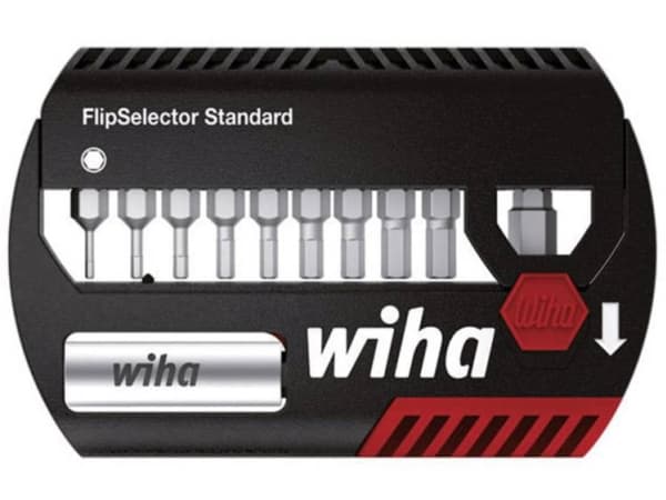 Wiha FlipSelector Standard, 11 stykker, Sekskantet, Polyamid, 3,0 4,0 5,0 6,0 2,0 2,5 1,5 8,0 1/4, 25 mm, 25,4 / 4 mm (1 / 4")