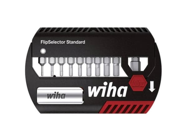 Wiha FlipSelector Standard, 11 stykker, Sekskantet, Polyamid, 3,0 4,0 5,0 6,0 2,0 2,5 1,5 8,0 1/4, 25 mm, 25,4 / 4 mm (1 / 4")