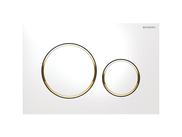 Geberit 115.882.KK.1, Spolplatta, Vit, Geberit, 246mm, 12mm, 164mm