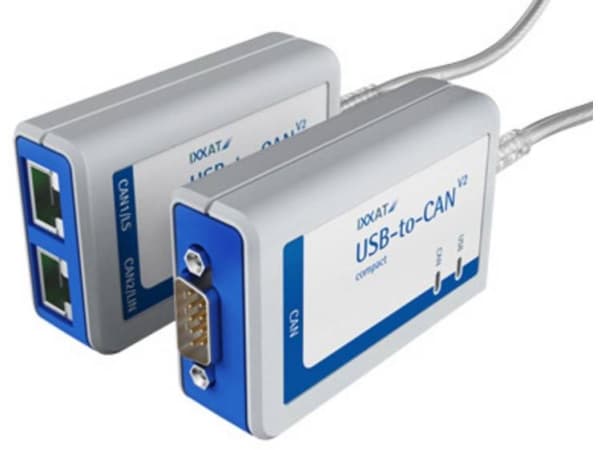 Ixxat 1.01.0281.11001 USB-CAN V2 kompakti SUB-D9 CAN-muunnin USB, CAN-väylä, Sub-D9 ei galvaanisesti eristetty 5 V/DC 1 kpl 1 kpl