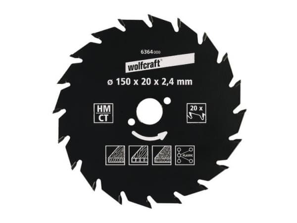 wolfcraft GmbH 4006885635906, Trä, 14 cm, 1,8 cm, Tungsten Carbide Tipped (TCT), 9000 RPM, 2,4 mm