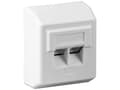 Miniatyrbild 3 av 3: Goobay 50971, 2 x RJ-45, 5e, Vit, Akrylnitrilbutadienstyren (ABS), 1 styck