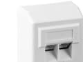 Miniatyrbild 1 av 3: Goobay 50971, 2 x RJ-45, 5e, Vit, Akrylnitrilbutadienstyren (ABS), 1 styck