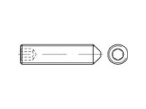 TOOLCRAFT 1062759 Gevindtap M4 16 mm Rustfrit stål A4 25 stk