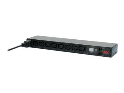 APC Switched Rack PDU - Strømfordelerenhet (kan monteres i rack) - AC 208-230 V - Ethernet, RS-232 - inngang: IEC 60320 C20 - utgangskontakter: 8 (po