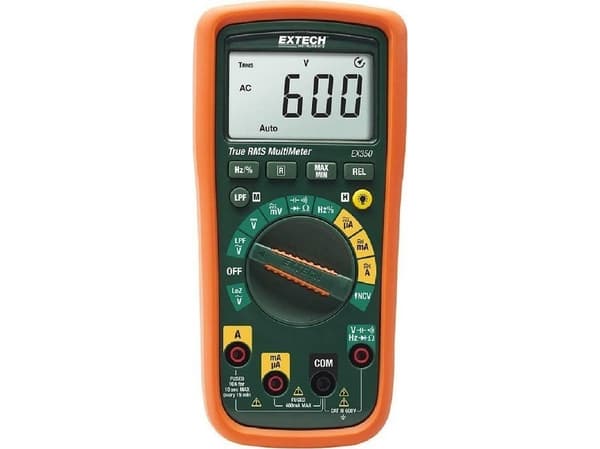 Extech EX350 Hånd-multimeter digital CAT III 600 V Visning (counts): 4000