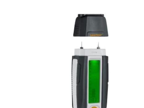 Laserliner DampFinder Compact, Ympäristön optinen lämpömittari, Sisä- ja ulkotila, Digitaalinen, Musta, Valkoinen, Keltainen, Suorakulmainen, °C