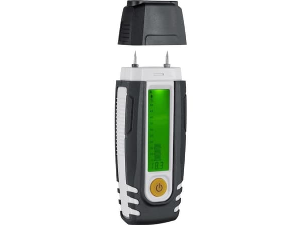 Laserliner DampFinder Compact, Ympäristön optinen lämpömittari, Sisä- ja ulkotila, Digitaalinen, Musta, Valkoinen, Keltainen, Suorakulmainen, °C