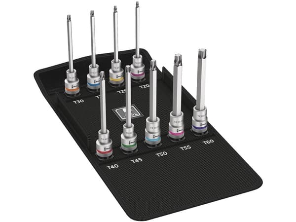 Wera 8767 C HF 3, Spoiler-torx, T20, T25, T27, T30, T40, T45, T50, T55, T60, Metallisk, Stål, CE, 1,27 cm