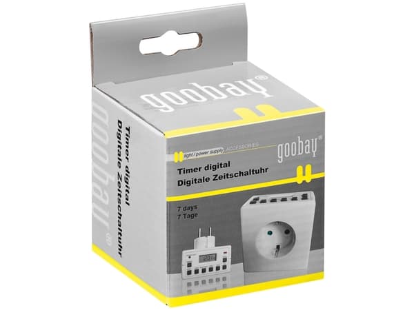 Goobay Digital Tænd Sluk ur - 16 programmer - max 3600W (16A)