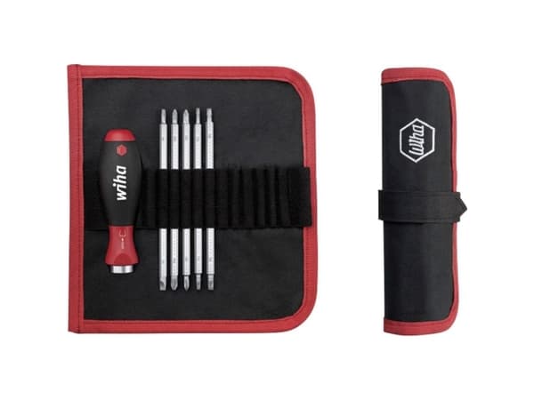 Wiha Workshop Set med utbytbara blad 6 delar Kniv, Phillips spade, Pozidriv spade, Internal-TORX