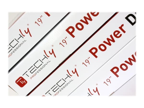 TECHly I-CASE STRIP-12C - Strømfordelerenhet (kan monteres i rack) - AC 220-250 V - 3500 watt - inngang: IEC 60320 C20 - utgangskontakter: 12 (power