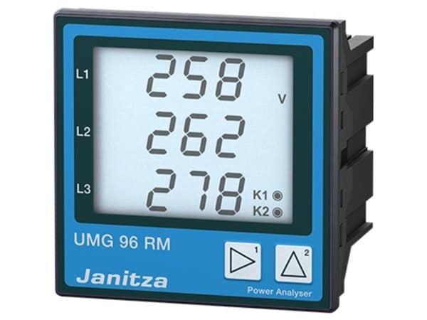 Janitza electronics GmbH Verkkoanalysaattori 90-277VAC 90-250VDC UMG 96RM (5222064)