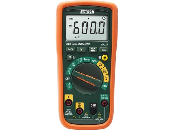 Extech EX355 Hånd-multimeter digital CAT III 600 V Visning (counts): 6000