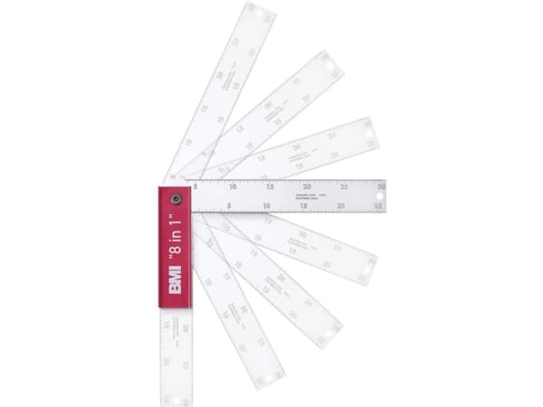 BMI snekker/gjæringsfirkant 8 i 1 200mm 716200137 lav vinkel 200 x 80 mm 157,5 °