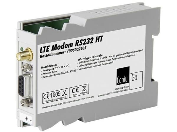 ConiuGo 700600250S LTE-modeemi 9 V/DC, 12 V/DC, 24 V/DC ja 35 V/DC