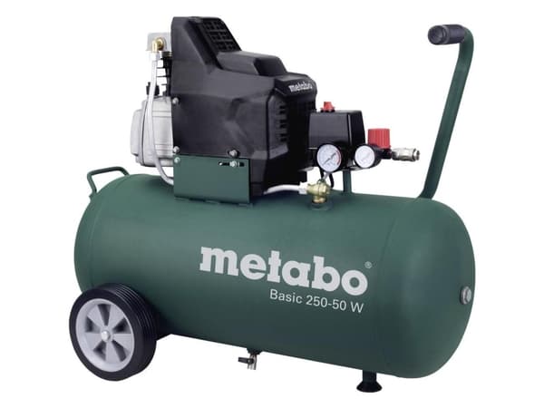 Metabo Basic 250-50 W - Luftkompressor - 1,5 kW - 2 hk - oljesmurt - 200 l/min - 50 liter