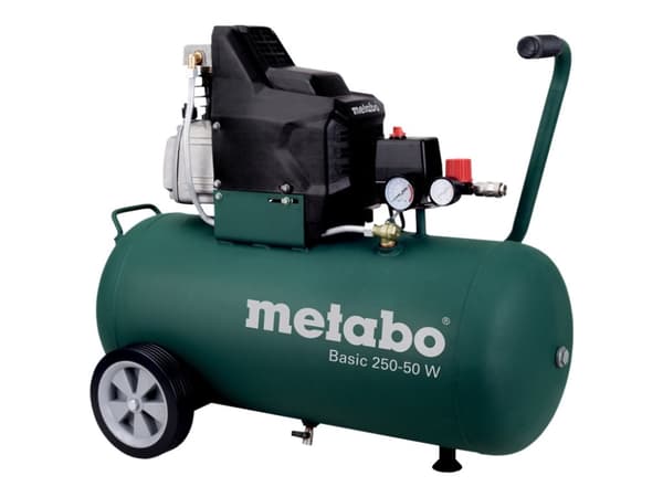 Metabo Basic 250-50 W - Luftkompressor - 1,5 kW - 2 hk - oljesmurt - 200 l/min - 50 liter