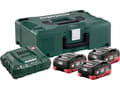 Miniatyrbilde 4 av 5: METABO BATTERI SETT 3 x 5,5Ah LIHD + ASC 30-36 V Lader + METALOC CASE