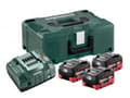 Miniatyrbilde 2 av 5: METABO BATTERI SETT 3 x 5,5Ah LIHD + ASC 30-36 V Lader + METALOC CASE