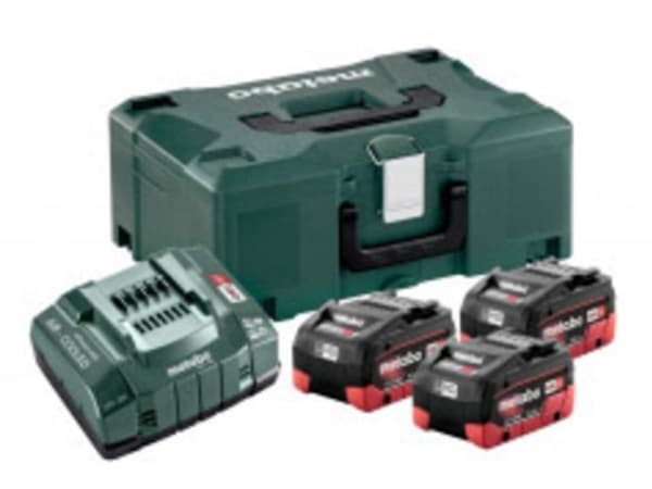 METABO BATTERI SETT 3 x 5,5Ah LIHD + ASC 30-36 V Lader + METALOC CASE