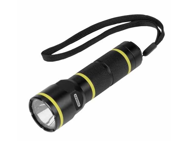 Stanley FatMax, Käsikokoinen taskulamppu, Musta, Alumiini, Painikkeet, Rotaatio, 2 m, IPX4