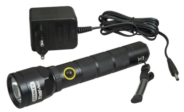 Stanley 1-95-154, Lommelykt, Sort, Aluminium, Knapper, Rotasjon, LED, 130 lm